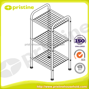 home <b>storage</b> SALE Home Wholesale Taiwan Household <b>Storage</b> Furniture Bathroom 3 Tier Wire Meta <b>Storage</b> <b>Racks</b> - Product Image 4