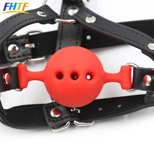 山本 3サイズ ヘッドハーネス 通気性シリコンボールギャグ 鼻フック付きセックストイ - Product Image 4