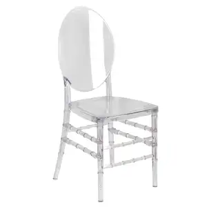 morden restaurant chairs crystal clear wedding resin phoenix chair