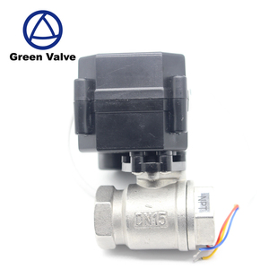 Gutentop 2 דרך ו 3 דרך 1/2 "שסתום כדור מנוע חשמלי עם מיני מפעיל 5v 12v 24v 220v - Product Image 6