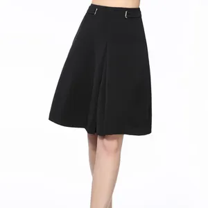 A Line Black Office Skirts Designs and Blouases for Women 2017 Wholesale