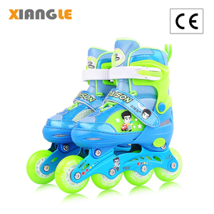 XYZ-708B azul <span class=keywords><strong>luna</strong></span> de soja de cuatro ruedas del patín de ruedas, niños zapatos de <span class=keywords><strong>luna</strong></span> de soja para la venta - Product Image 3