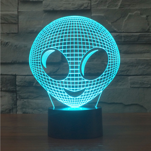 3D ilusión óptica acrílico lámpara de escritorio led base de <span class=keywords><strong>luz</strong></span> de noche - Product Image 1