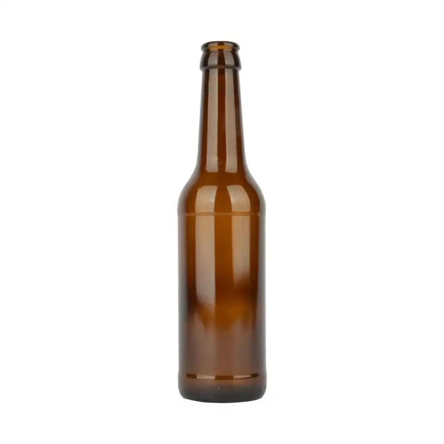 Benutzer definierte Bierflasche 330ml Feuerstein Bernstein Kobaltblau Glasflasche mit Kronkorken