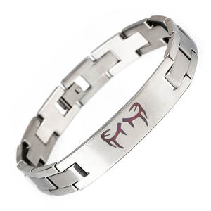 Energinox Unisex nome personalizzato in acciaio inox vuoto <span class=keywords><strong>Bulk</strong></span> ID Logo personalizzato braccialetto per gli uomini - Product Image 2