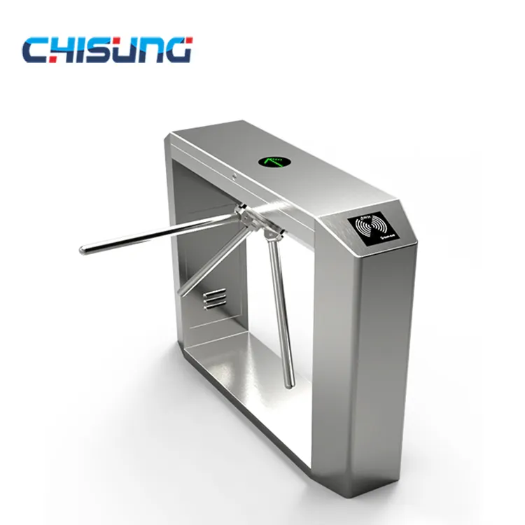 304 stainless steel portable semi-automatic indoor and outdoor security fentrance exit IC card swiping electric tripod turnstile