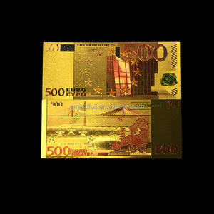 Billets <span class=keywords><strong>de</strong></span> <span class=keywords><strong>banque</strong></span> <span class=keywords><strong>de</strong></span> jeu <span class=keywords><strong>de</strong></span> casino en feuille d'or <span class=keywords><strong>Euro</strong></span> 500 les plus populaires - Product Image 4