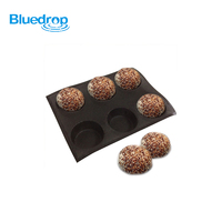 Moules de cuisson individuels ronds en silicone Bluedrop pour petits pains, pains, muffins et tartelettes