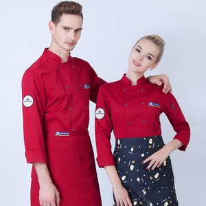 Cappotti uniformi cuoco cuoco cuoco cuoco in cotone poliestere a maniche corte Unisex da cuoco <span class=keywords><strong>italiano</strong></span> - Product Image 2
