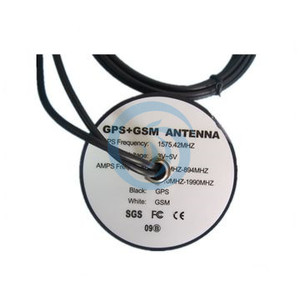 Magnétique Plat Active Externe GPS + <span class=keywords><strong>GSM</strong></span> de Suivi <span class=keywords><strong>Puce</strong></span> dôme combo Antenne, RG174/RG136/RG58 câble et SMA connecteur - Product Image 3