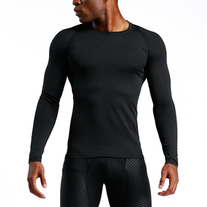 Abbigliamento sportivo da ginnastica a manica lunga personalizzato all'ingrosso t-shirt da uomo Fitness basket allenamento Jogging Fitness abbigliamento sportivo
