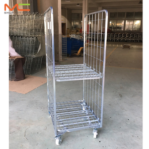 סופרמרקט אבטחה רול כלוב 2-שכבות מיכל מטען עשוי פלדה - Product Image 4