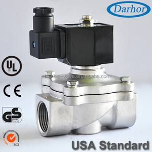 Latón normalmente cerrado/abierto 2 way aire válvula solenoide $ number V CA <span class=keywords><strong>110</strong></span> V 220 V - Product Image 2