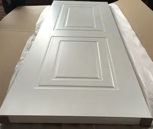 40mm 백색 PVC 입히는 MDF 나무로 되는 문 침실과 목욕탕 목제 문