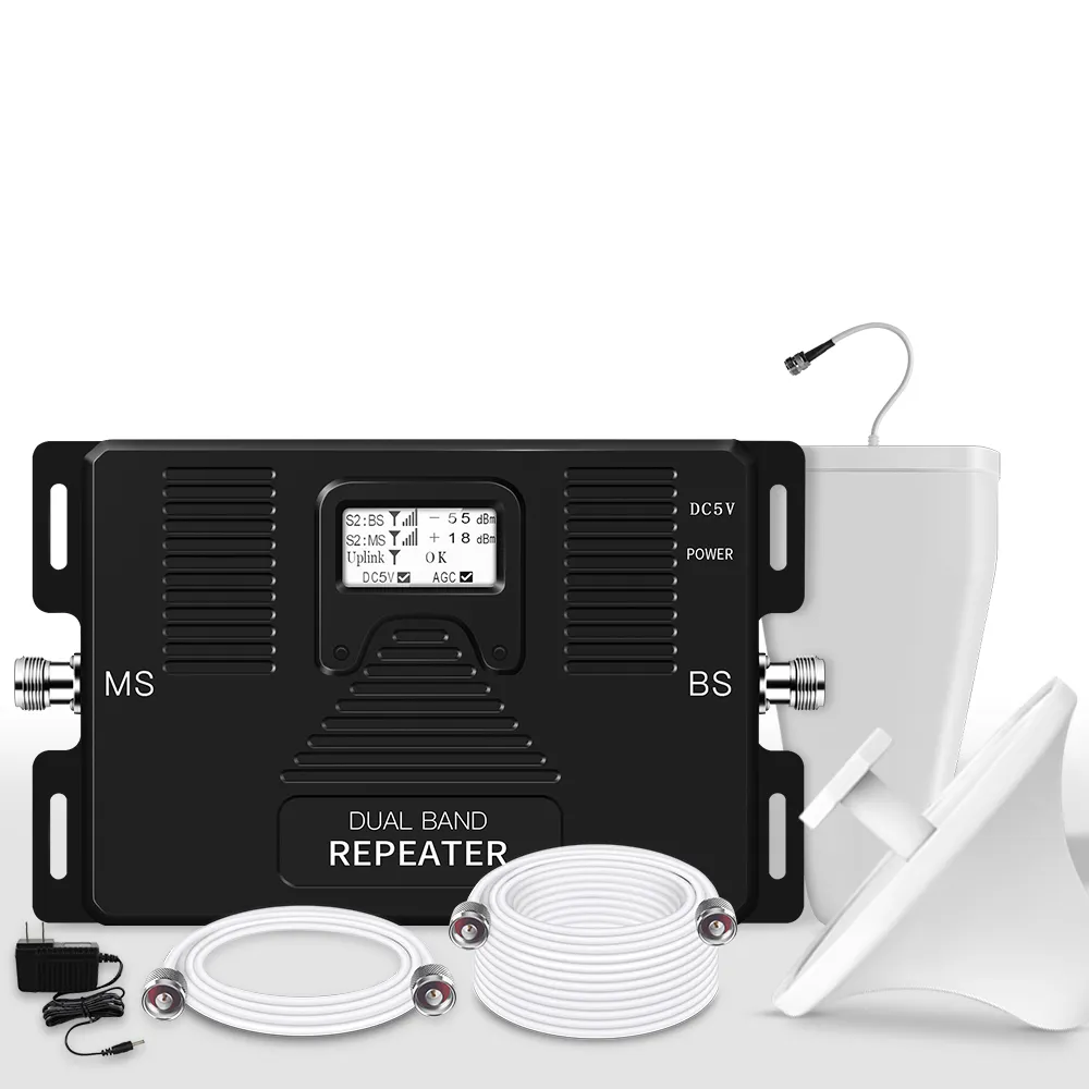 Atnj Krachtige 2G/3G/4G 900/1800Mhz Mobiele Signaal Versterker Met Lcd Display