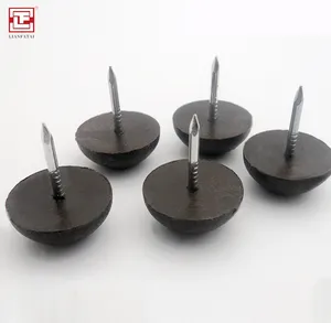 Heiße verkäufe tisch schreibtisch kunststoff nylon runde stil füße nägel zu schützen boden