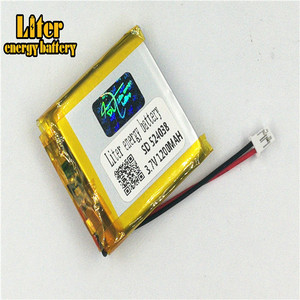 Plug 2.0-2 P 3.7 V 524038 1200 mah lipo battery Rechargeable solar li ion polymer lithium battery with PCM - Product Image 3