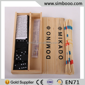 2 en 1 Domino Juguetes para niños Mikado Spiel Pick up Stick Game 18CM - Product Image 1