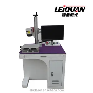 Shanghai Leiquan 50 w serat laser dengan menandai daerah 300x300mm