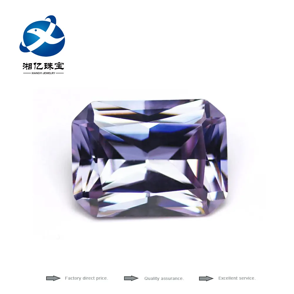 Hot sale Amethyst princess cut wholesale synthetic diamond India