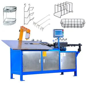 Automática completa 2d CNC máquina dobladora para productos de alambre de acero