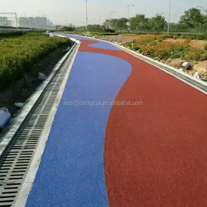 coloured anti skid resin bonded aggregates road paving surface