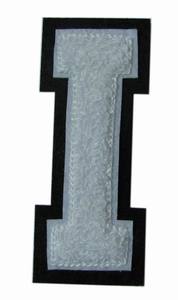 Real chenille letterman oro atlético sintió parches - Product Image 6