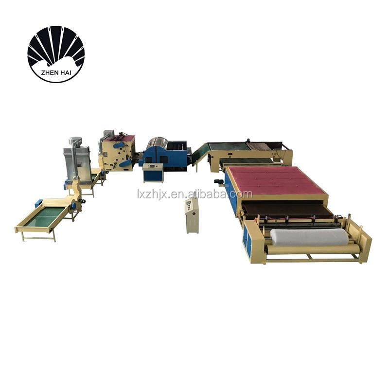 Синтепоне вата машина заводской линии по производству WJM-3 нетканых полиэфирное волокно, низкая расплава волокна и т. д. ZHENHAI