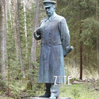 Statue d'extérieur en métal, grande sculpture de homme, statue en bronze de staline