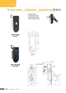 ตัวล็อกประตูแบบแผงไฟฟ้าสไตล์ C5กล่องควบคุมอิเล็กทรอนิกส์ LM-718-2B-N - Product Image 3