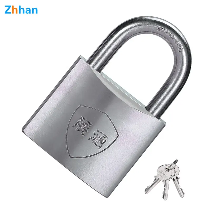 304 stainless steel curved top level protective safety silver padlocks for iron door lock