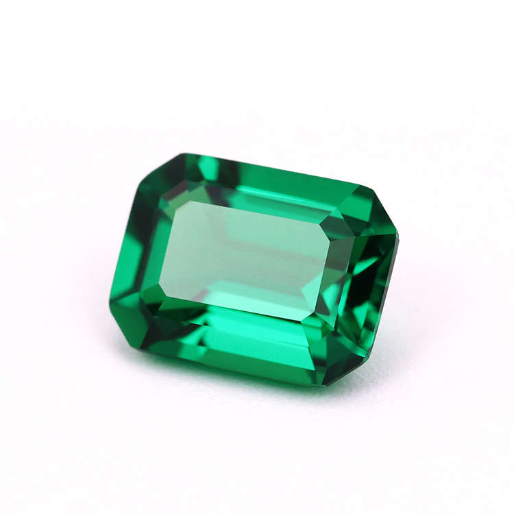 Gema de cristal verde de calidad AAA, nano Cristal, Esmeralda cortada, gemas verdes sueltas