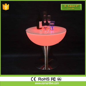 Luminoso LED Mesa <span class=keywords><strong>de</strong></span> Centro mesa <span class=keywords><strong>de</strong></span> <span class=keywords><strong>bar</strong></span> y sillas Silla <span class=keywords><strong>de</strong></span> Plástico <span class=keywords><strong>de</strong></span> <span class=keywords><strong>altura</strong></span> - Product Image 1