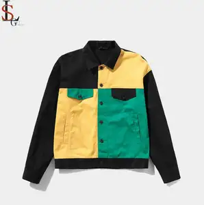 2019 the cool design multi-color twill jackets for men with custom logo wholesale from factory direct
