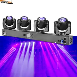 Marslite farol de led para bar, 4x32w 200w dmx rgbw luzes de movimento cabeça para clube noturno discoteca festa