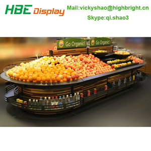 Góndola Metálica para Frutas y Verduras del <span class=keywords><strong>Mercado</strong></span> de Alimentos Frescos Vegetable Mart - Product Image 5