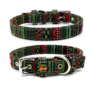 Bán Buôn Điều Chỉnh Phản Quang Vải Độn Rộng Dog Collars