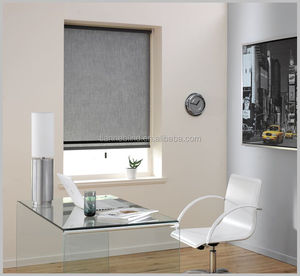 Cửa sổ tự động bóng râm với màn và năng lượng mặt trời vải rèm cuốn vải màu đồng bằng - Product Image 1