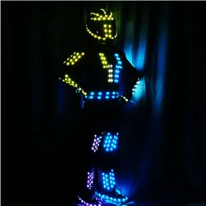 नई डिजाइन नवीनतम Tron नृत्य वेशभूषा रोबोट का नेतृत्व किया