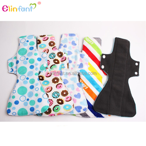 Elinfant gran tamaño minky paño de impresión de la noche <span class=keywords><strong>el</strong></span> uso pesado mujeres más húmedas Sanitary pad - Product Image 1