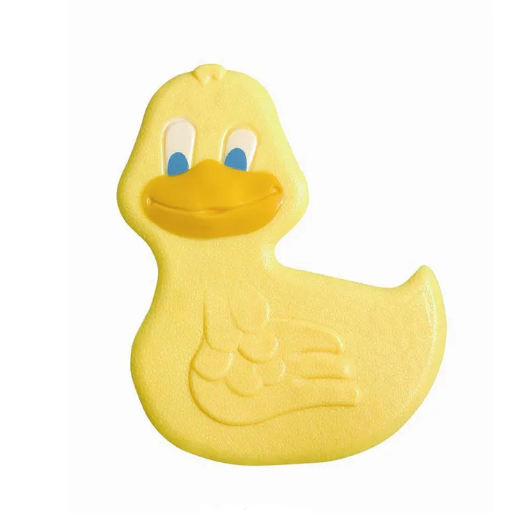 (J-1113)Good quality bathroom wholesale yellow cartoon duck shape bath mat
