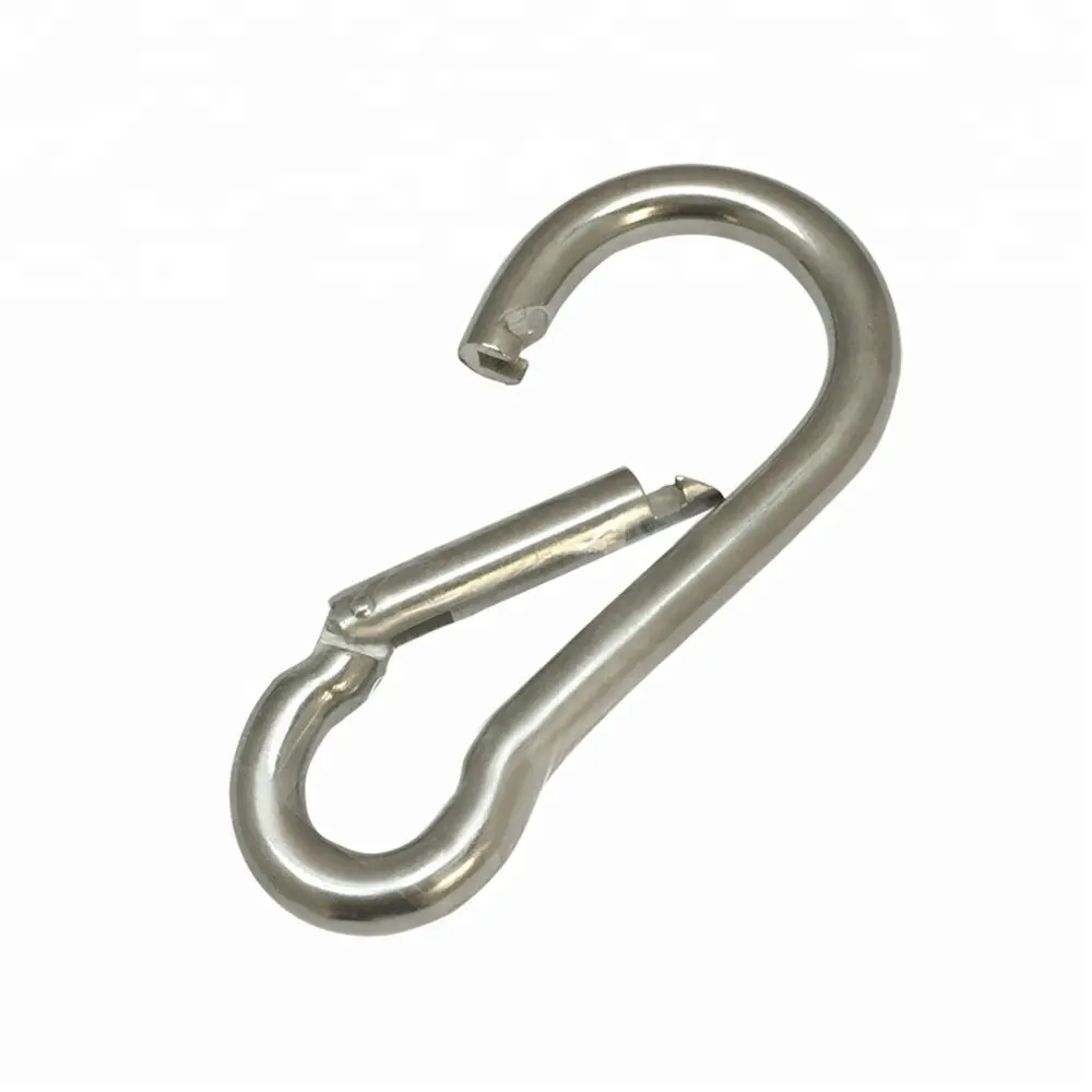 Stainless steel snap key chain clamp hook