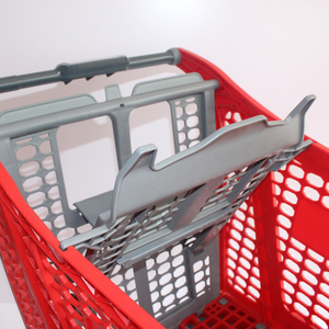 Chariot de supermarché en plastique d'épicerie de style populaire du fournisseur en gros