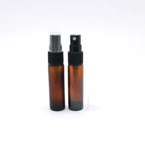 10ml matt shine amber cosmetic glass essential oil spray roll on bottle for sale