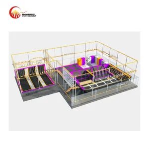 Kids indoor castle park rope obstacle course equipment supplier
