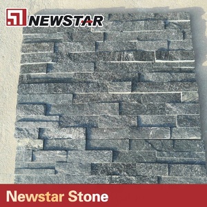 Tự nhiên màu đen quartzit đá Bảng điều chỉnh biệt thự bên trong bên ngoài tường clading Composite Tấm Nhà Máy Giá tùy chỉnh <span class=keywords><strong>ledgestone</strong></span> Veneer - Product Image 4