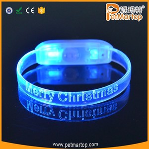 Mejores Regalos Electrónicos De Navidad de Color Azul Led Slap Pulsera Para Las Mujeres - Product Image 1