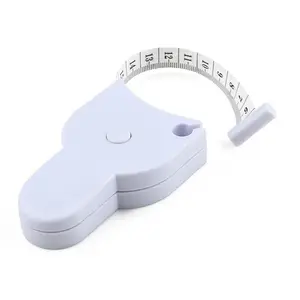 White 60 Inch 1.5M Retractable Ruler Tape Measure Sewing Cloth Dieting Tailor Plastic Fitness Accurate Body Measuring Tape