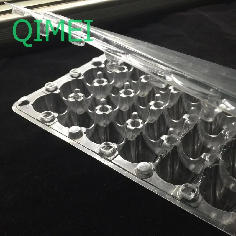 Hot selling Low price High quality Wholesale disposable Clear plastic clamshell 12/18 holes quail egg trays/cartons