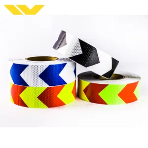 Chinese Supplier Adhesive PVC Traffic Safety Car Reflective Tape Sticker